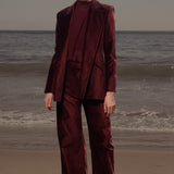 Alix Pant - Burgundy Velvet - Heidi Merrick