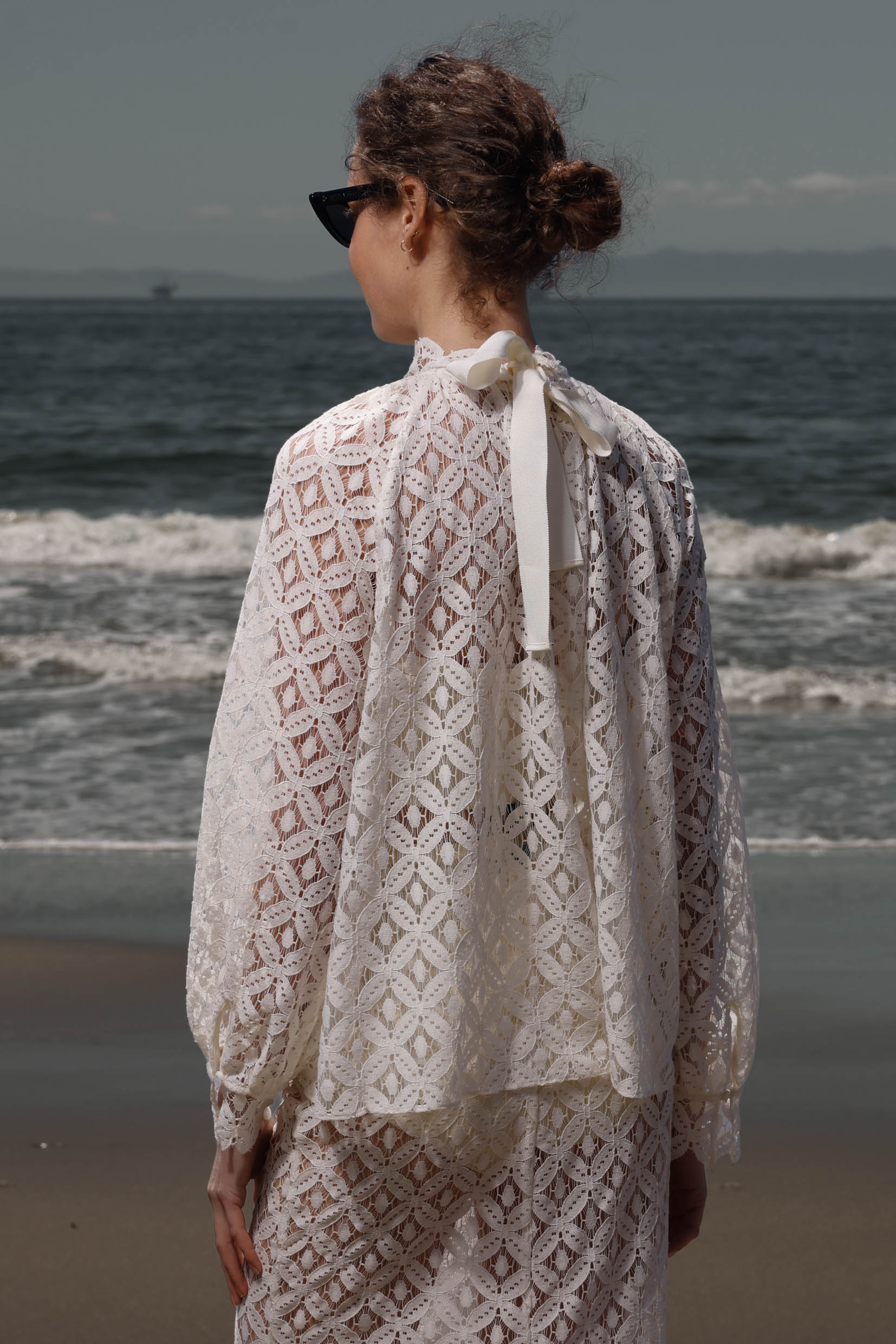 Missive Blouse - Clair de Lune Lace - Heidi Merrick
