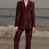 Bruno Pant - Burgundy Velvet
