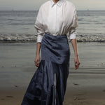 Gale Skirt - Blue Moire - Heidi Merrick
