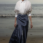 Gale Skirt - Blue Moire - Heidi Merrick