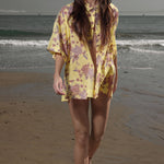 Aloha Shirt - Yellow Batik - Heidi Merrick