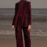 Mars Blazer - Burgundy Velvet - Heidi Merrick