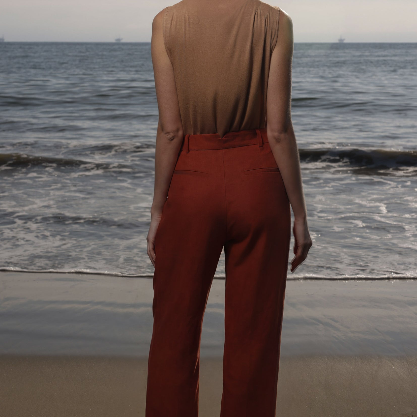 Baptise Pant - Sienna Silk & Hemp - Heidi Merrick