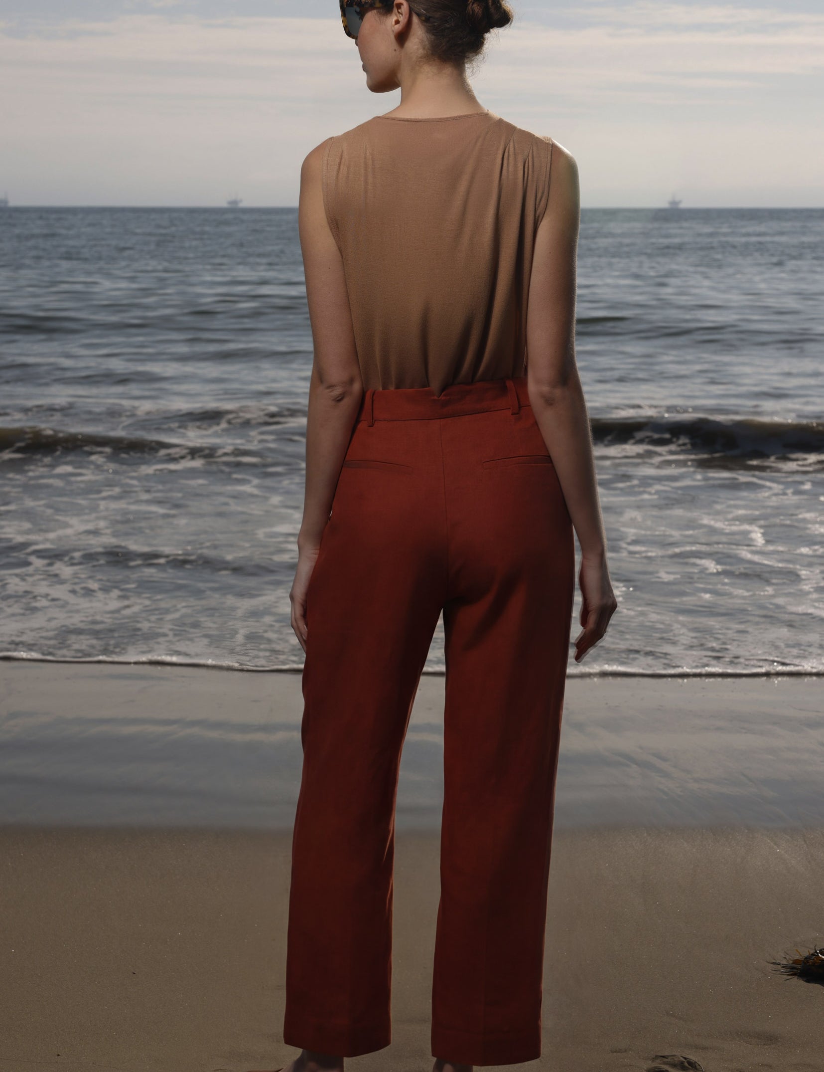 Baptise Pant - Sienna Silk & Hemp - Heidi Merrick