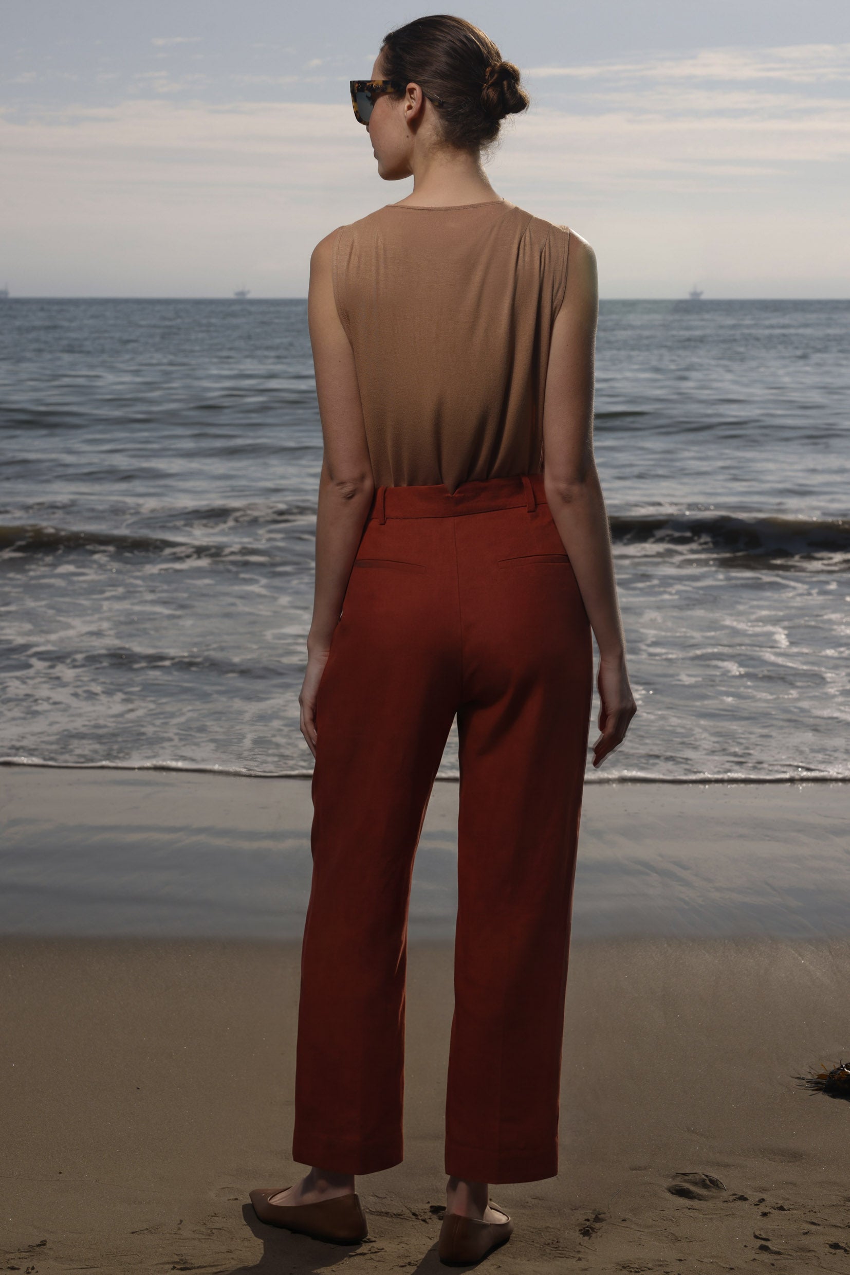 Baptise Pant - Sienna Silk & Hemp - Heidi Merrick