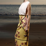 Geometry Skirt - Yellow Batik - Heidi Merrick