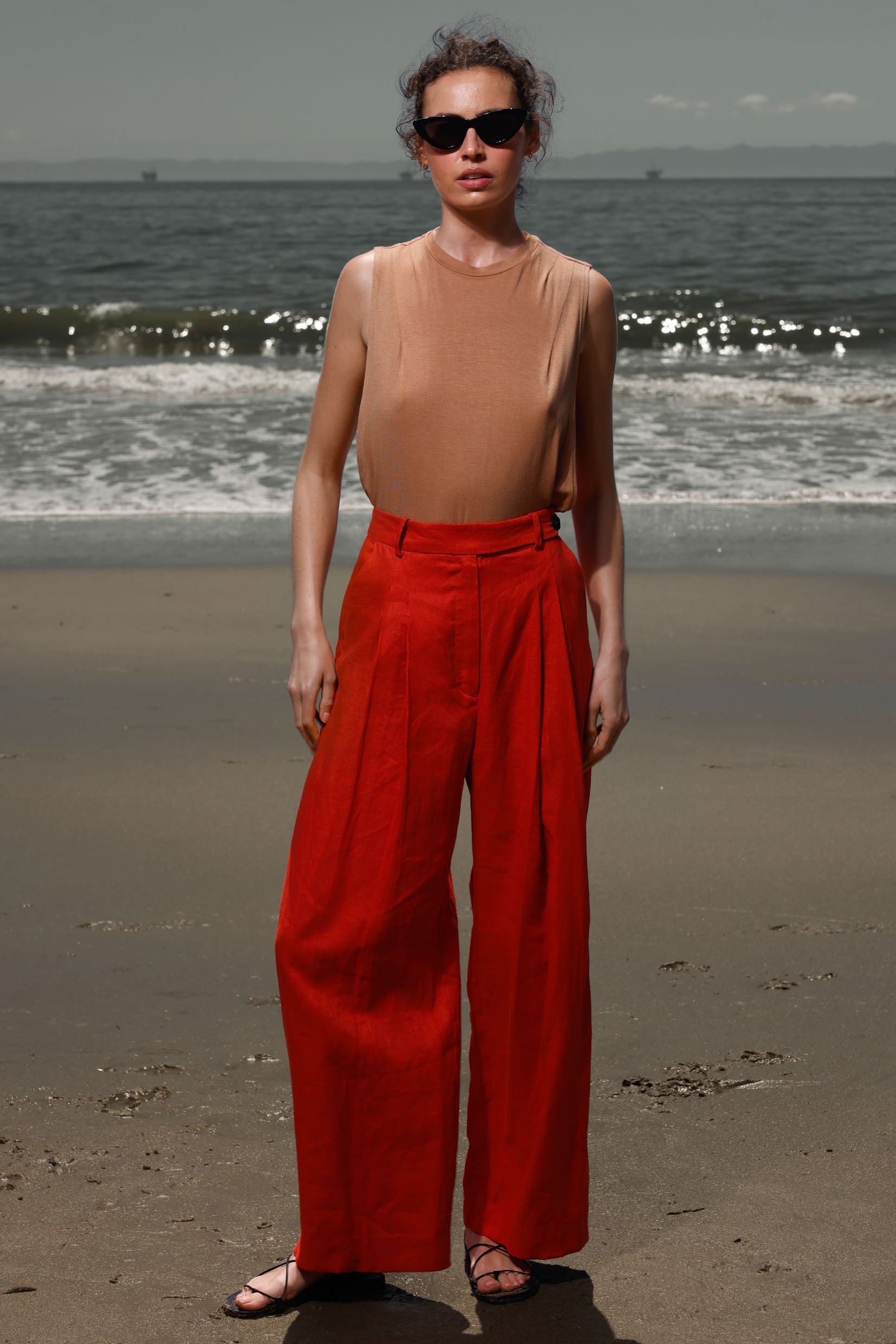 Chaplin Pant - Vermilion - Heidi Merrick