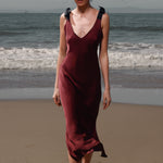 Marion Slip Dress - Burgundy - Heidi Merrick