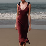 Marion Slip Dress - Burgundy - Heidi Merrick