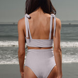 Mimizan Bottom - Cream Ticking Stripe