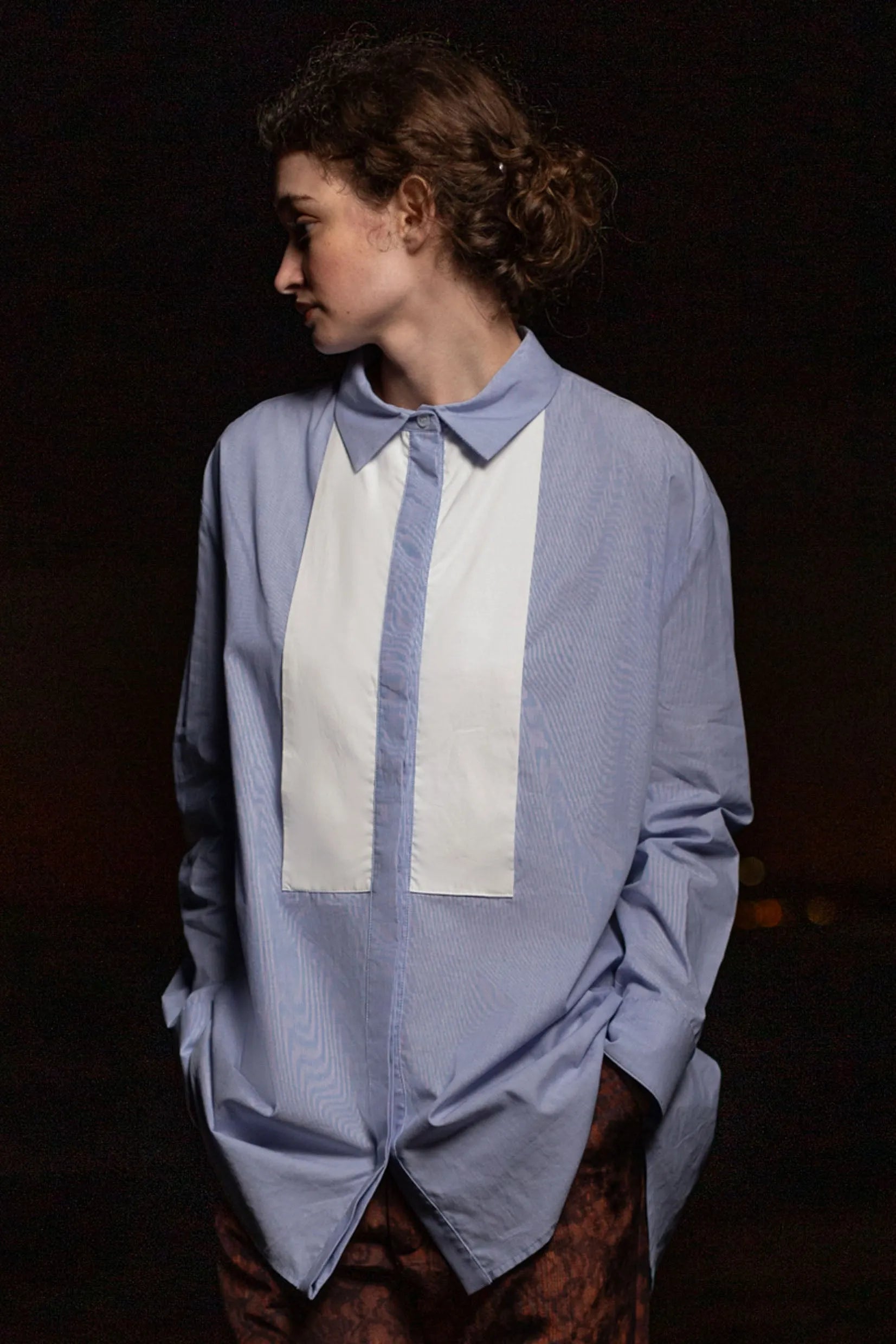 Tux Top - Stripe Cotton - Heidi Merrick