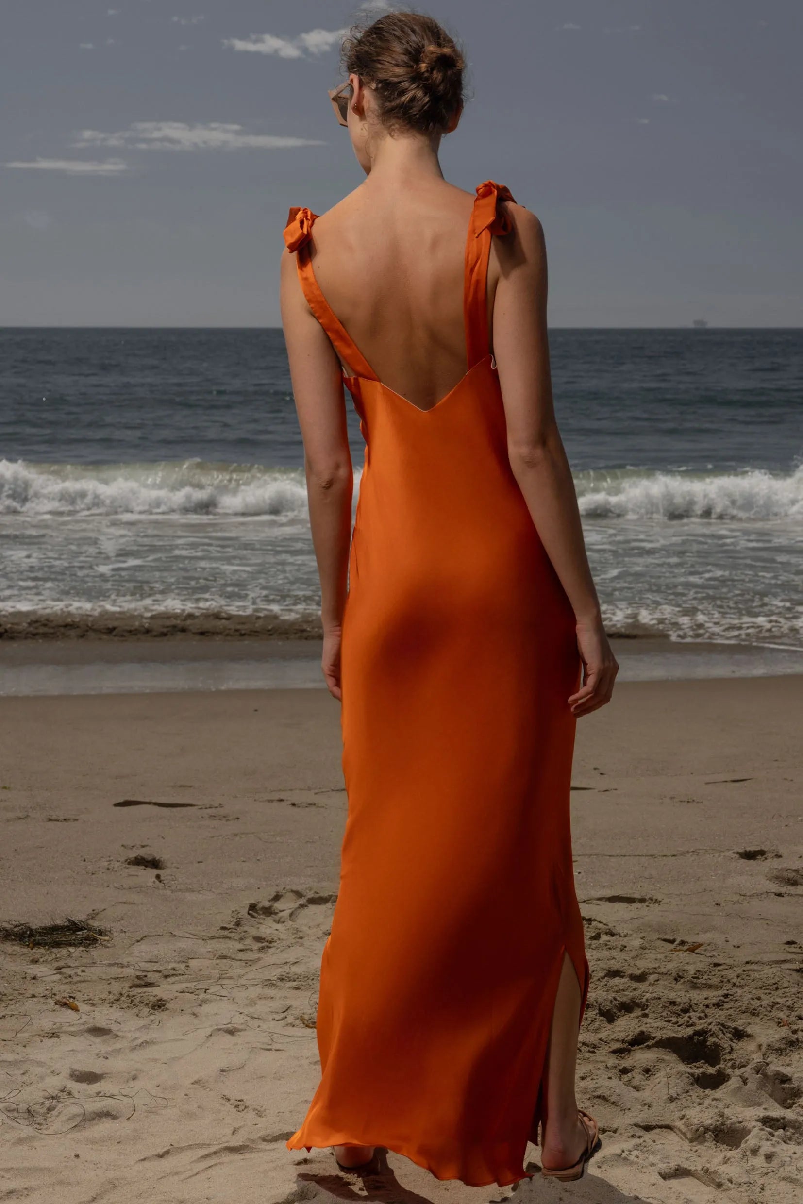 Grace Slip Dress - Flame - Heidi Merrick