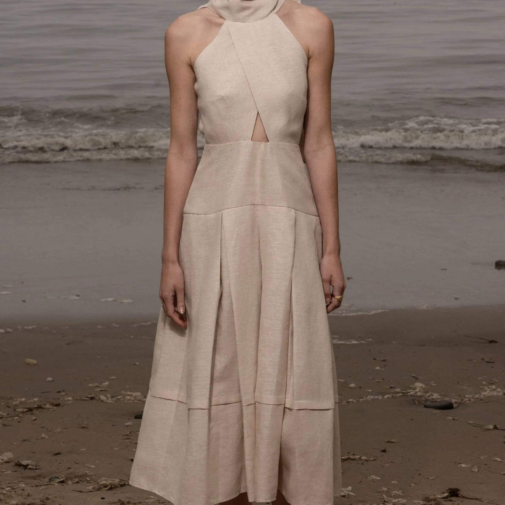 Ginger Dress - Natural Linen - Heidi Merrick