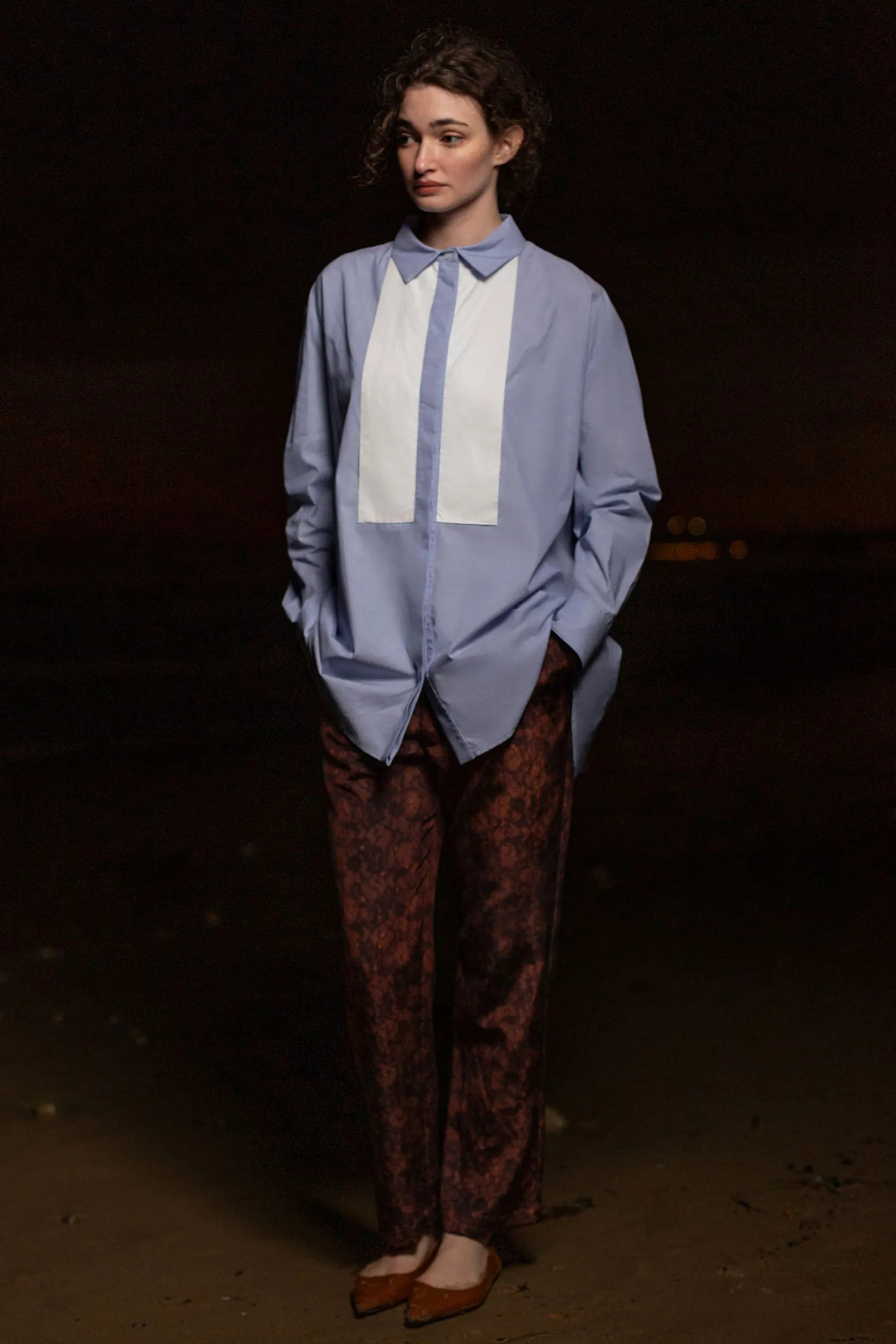 Tux Top - Stripe Cotton - Heidi Merrick