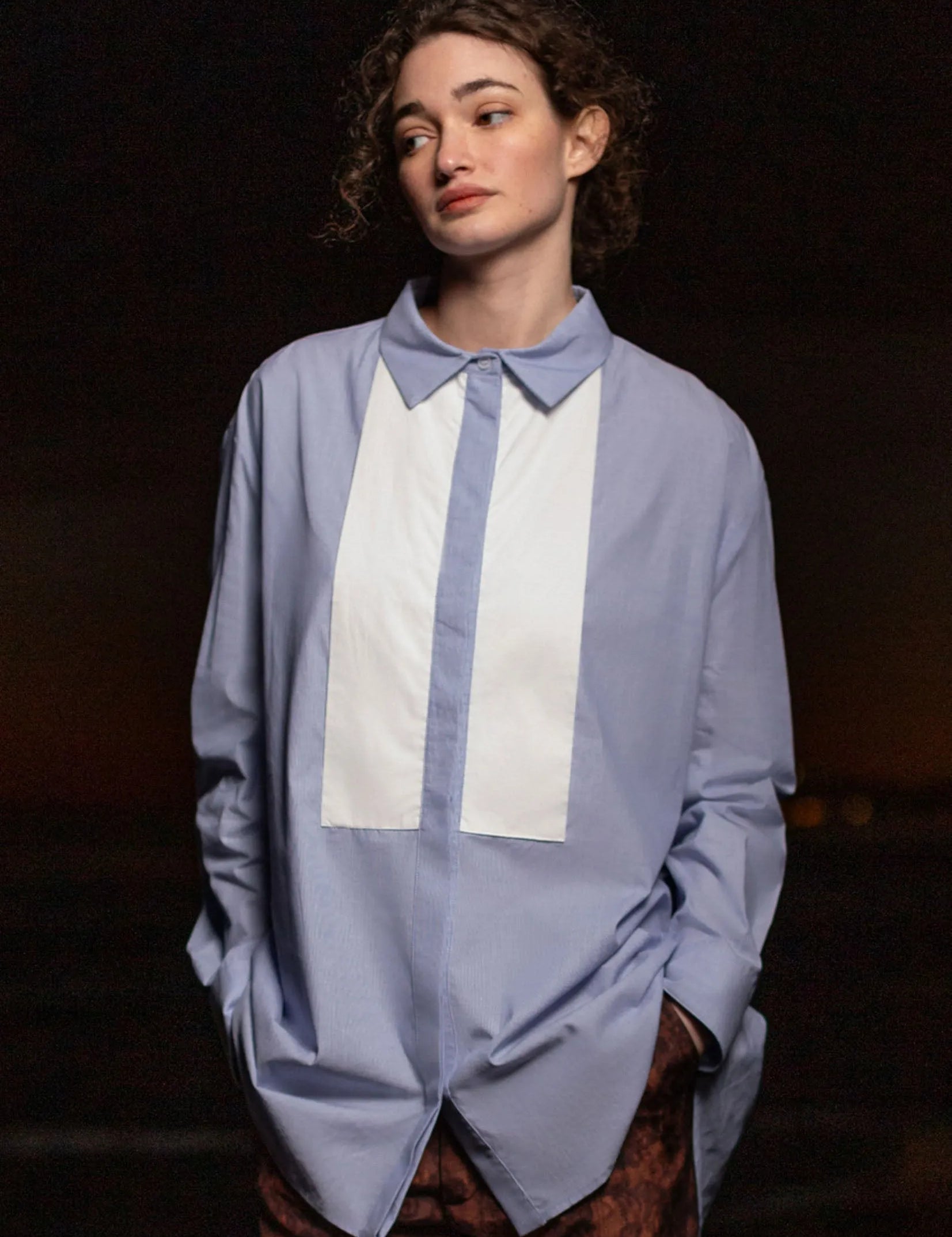 Tux Top - Stripe Cotton - Heidi Merrick
