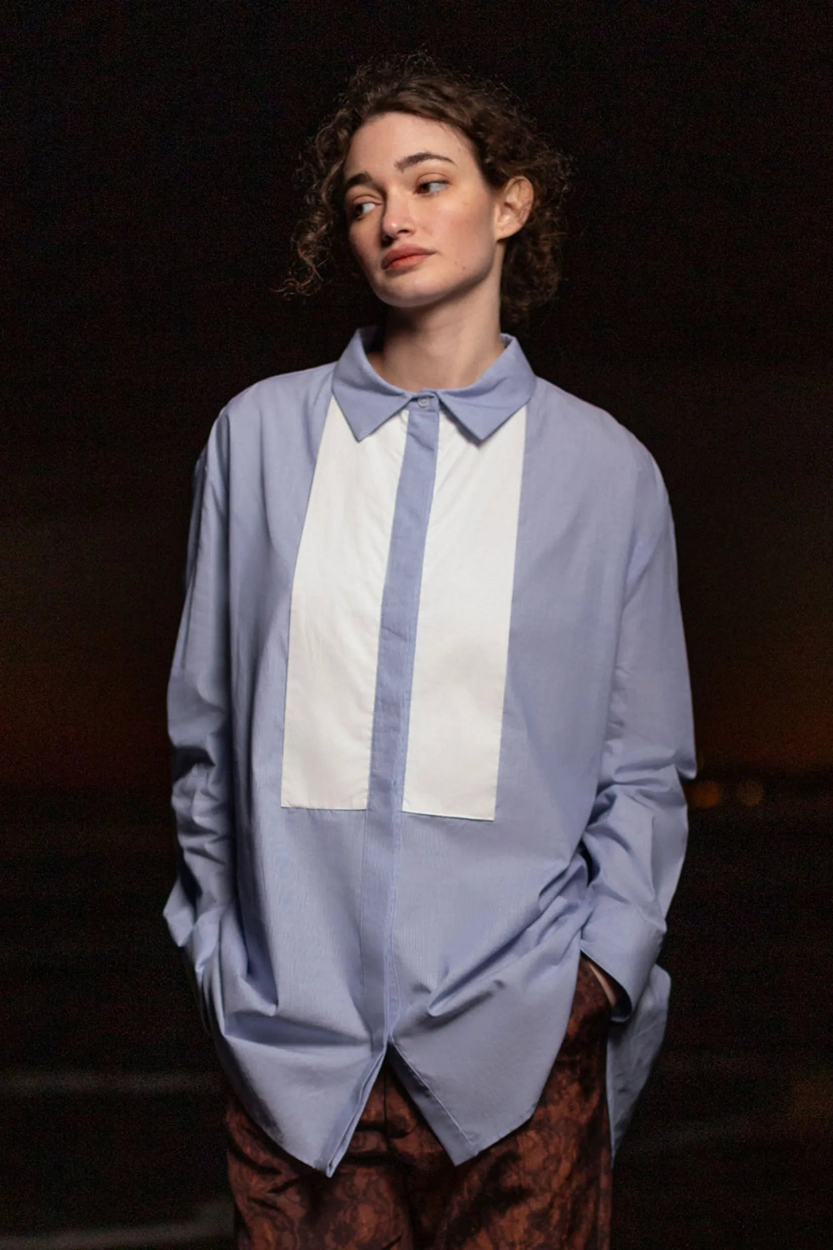 Tux Top - Stripe Cotton - Heidi Merrick