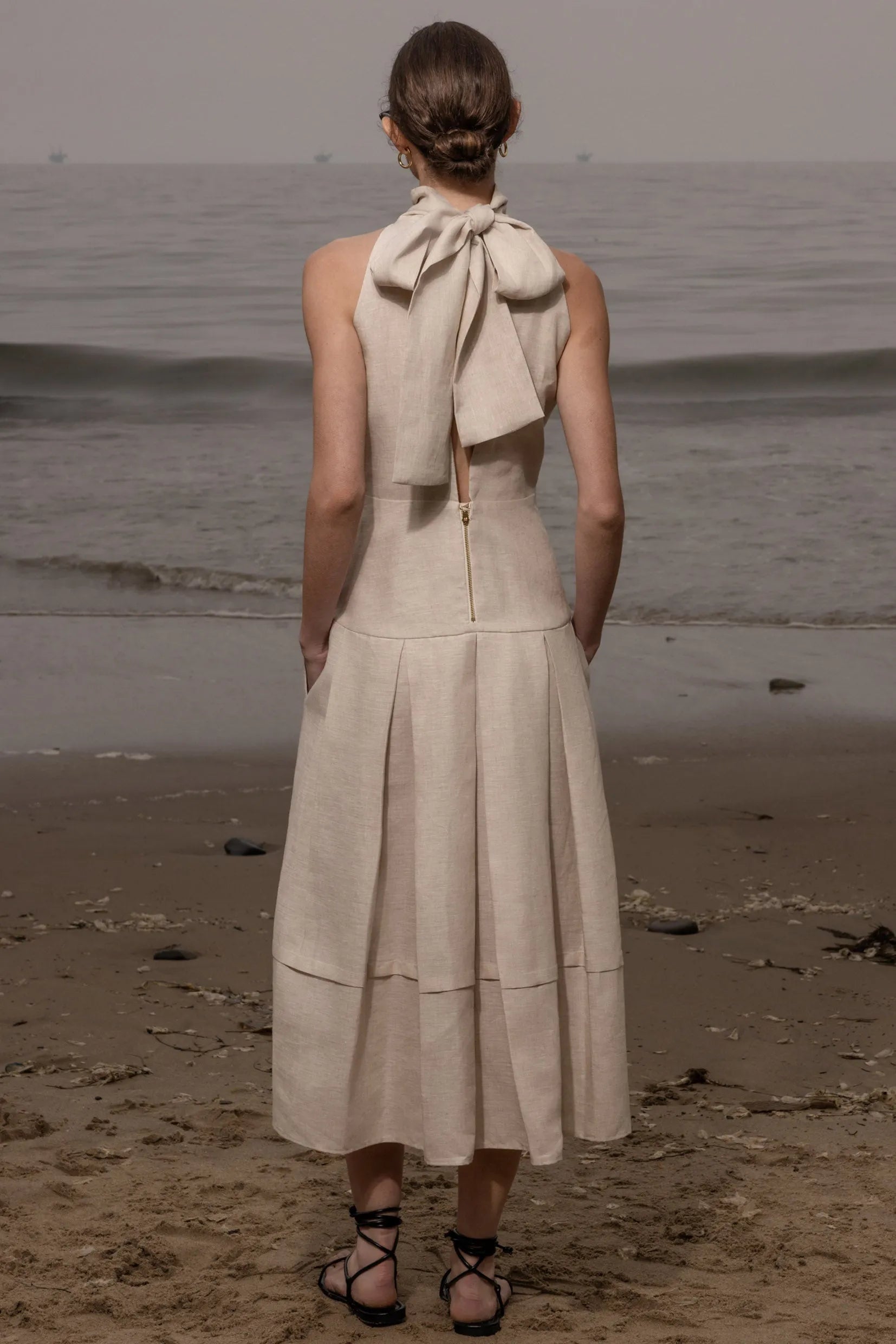 Ginger Dress - Natural Linen - Heidi Merrick