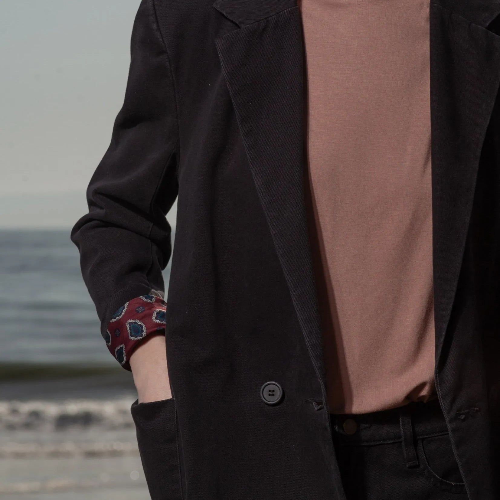 Neil Blazer - Black Denim - Heidi Merrick