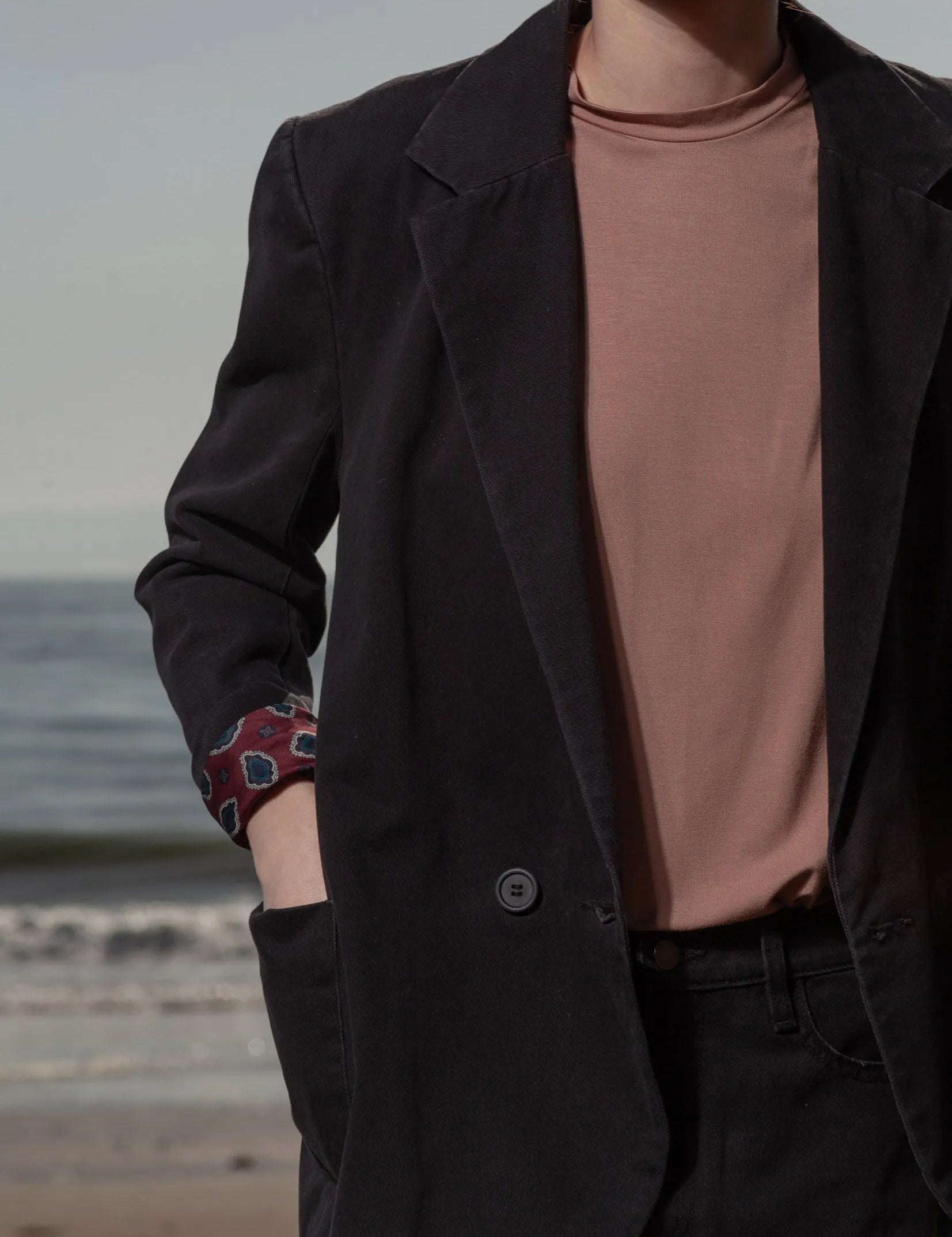 Neil Blazer - Black Denim - Heidi Merrick