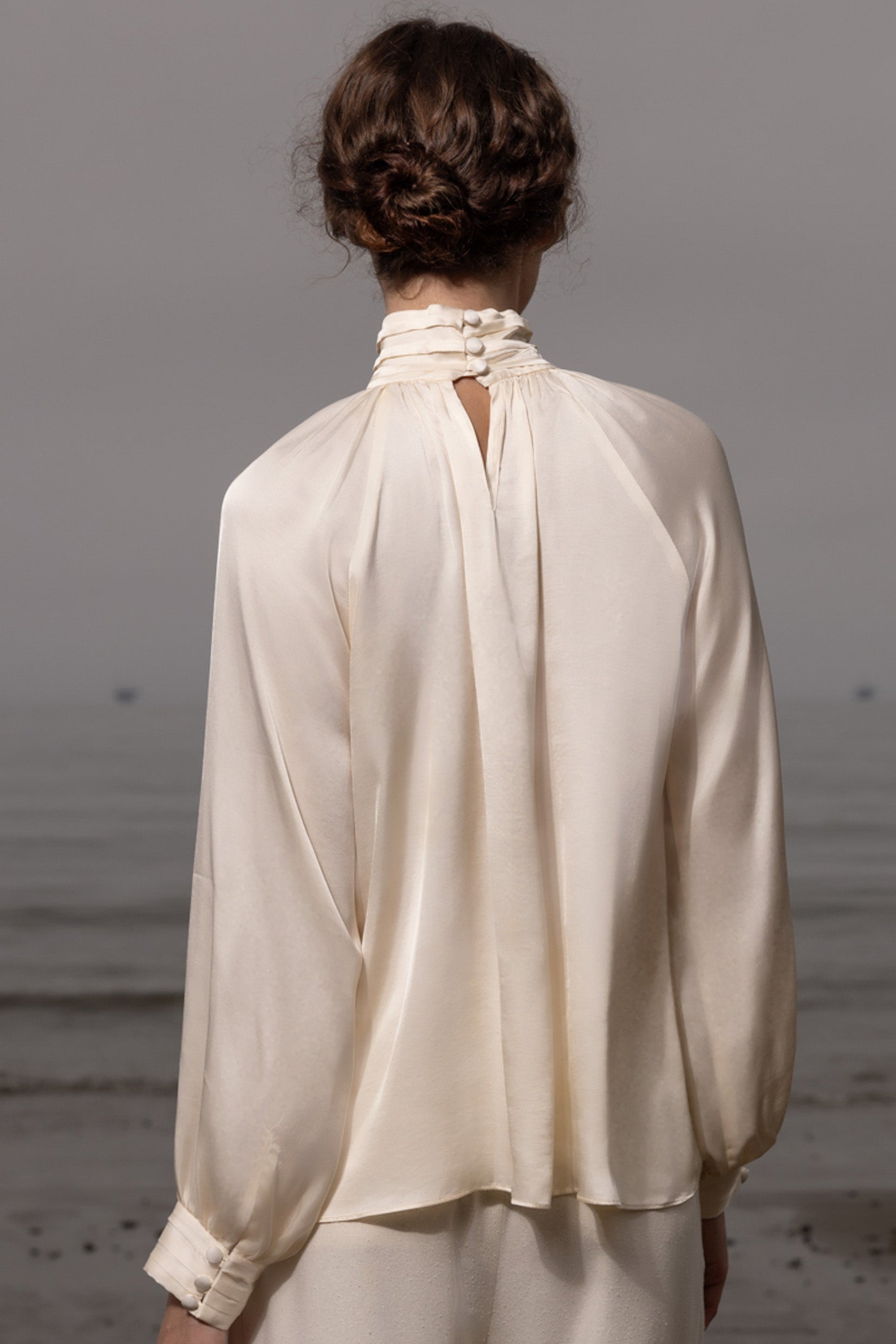 Letter Blouse - Cream - Heidi Merrick