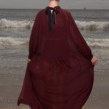 Gaia Dress - Burgundy