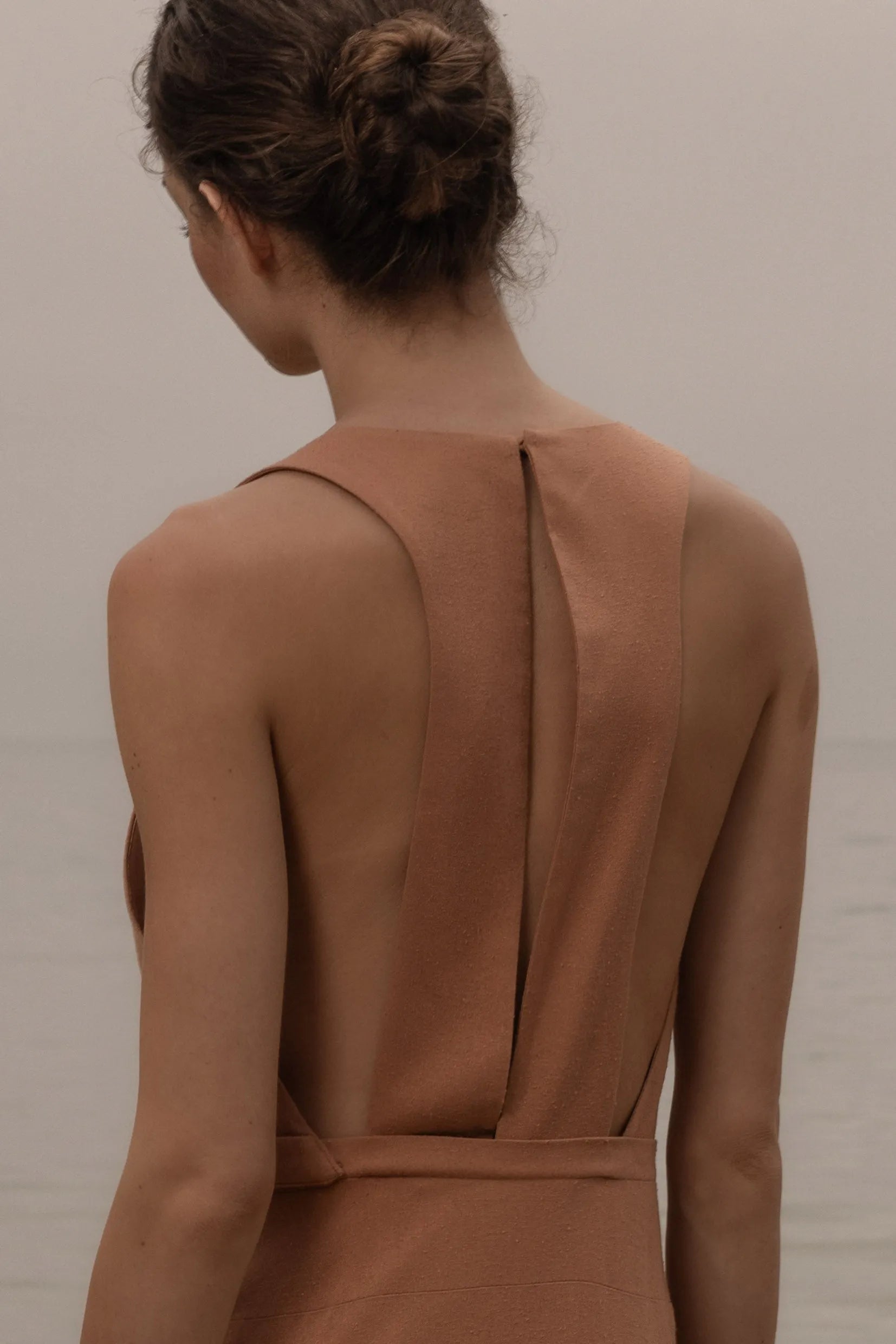 Windsor Gown - Blush Silk Noil - Heidi Merrick