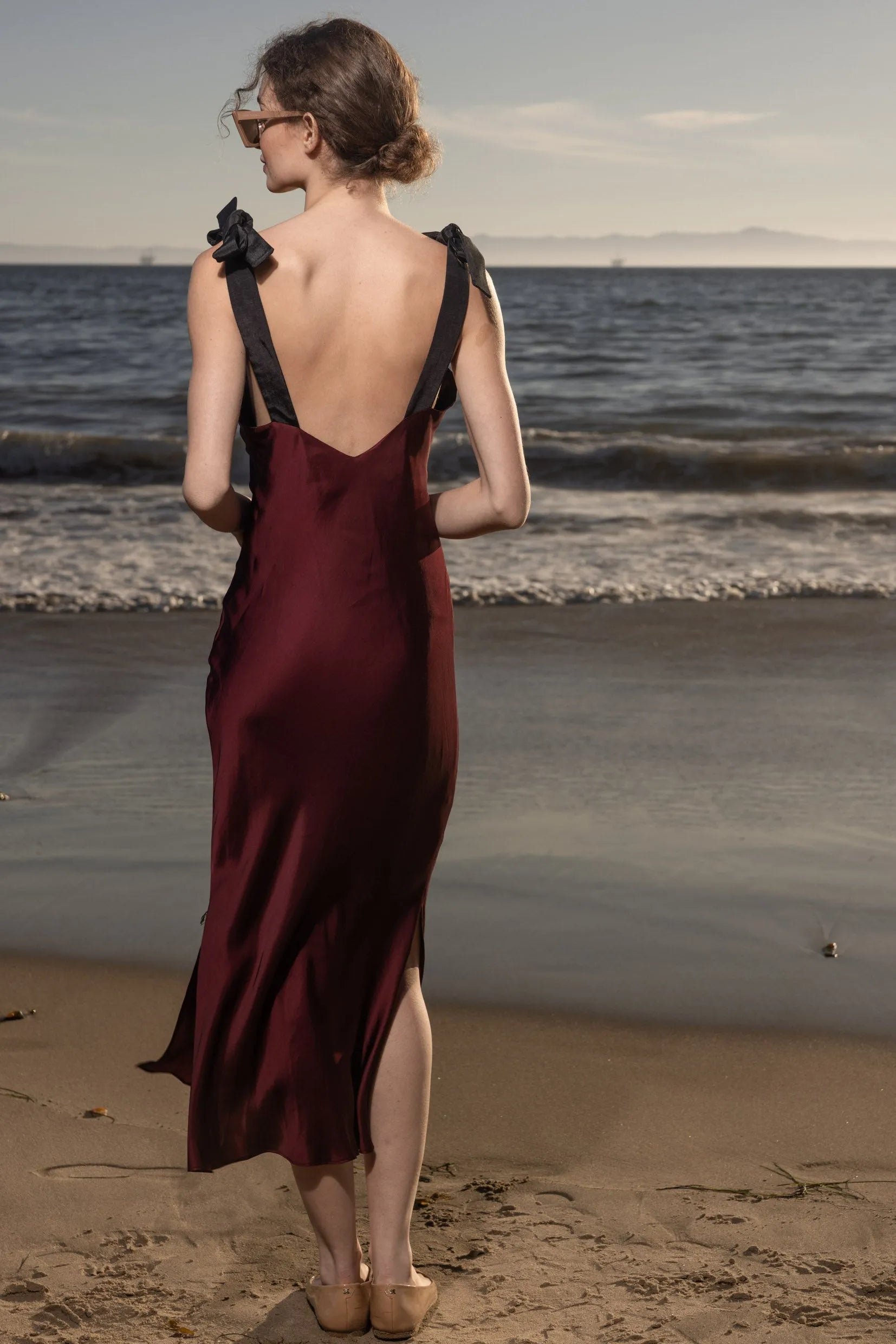 Marion Slip Dress - Burgundy - Heidi Merrick