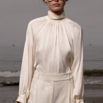 Letter Blouse - Cream - Heidi Merrick