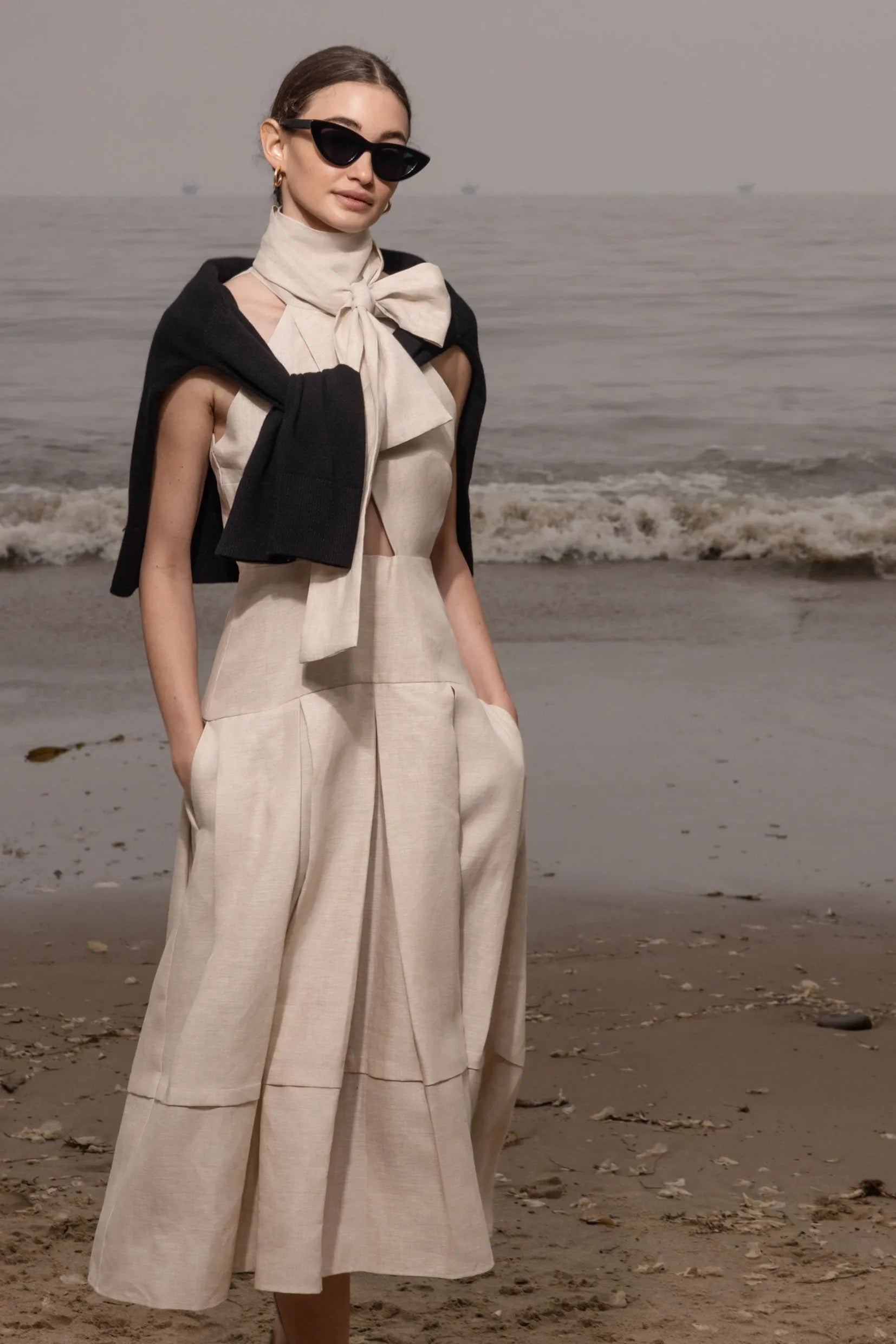 Ginger Dress - Natural Linen - Heidi Merrick