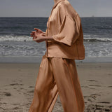 Evening Out PJ Top - Toast - Heidi Merrick