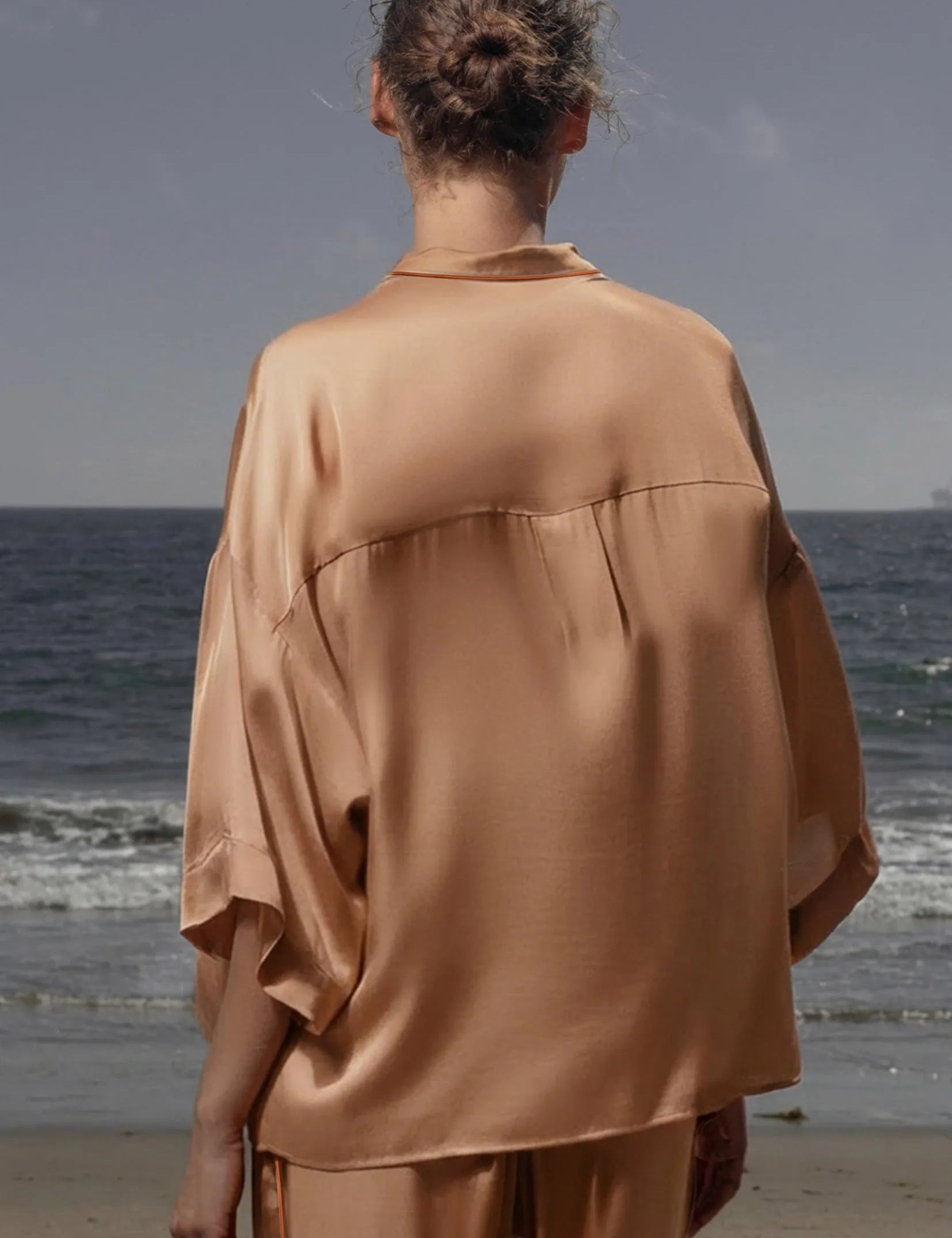 Evening Out PJ Top - Toast - Heidi Merrick