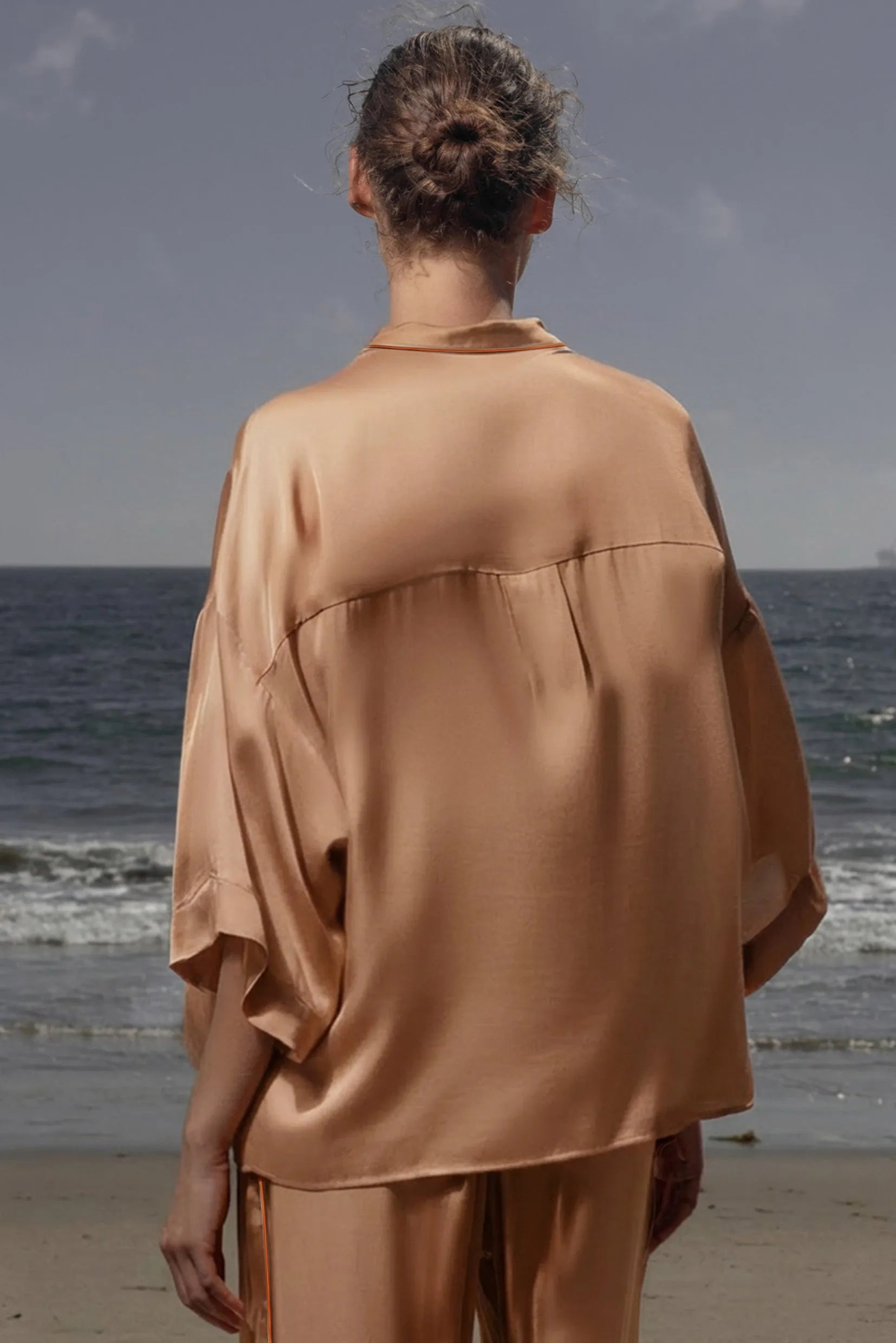 Evening Out PJ Top - Toast - Heidi Merrick