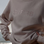 SRF SB Unisex Crewneck - Cream on Cream - Heidi Merrick