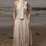 Ginger Dress - Natural Linen - Heidi Merrick