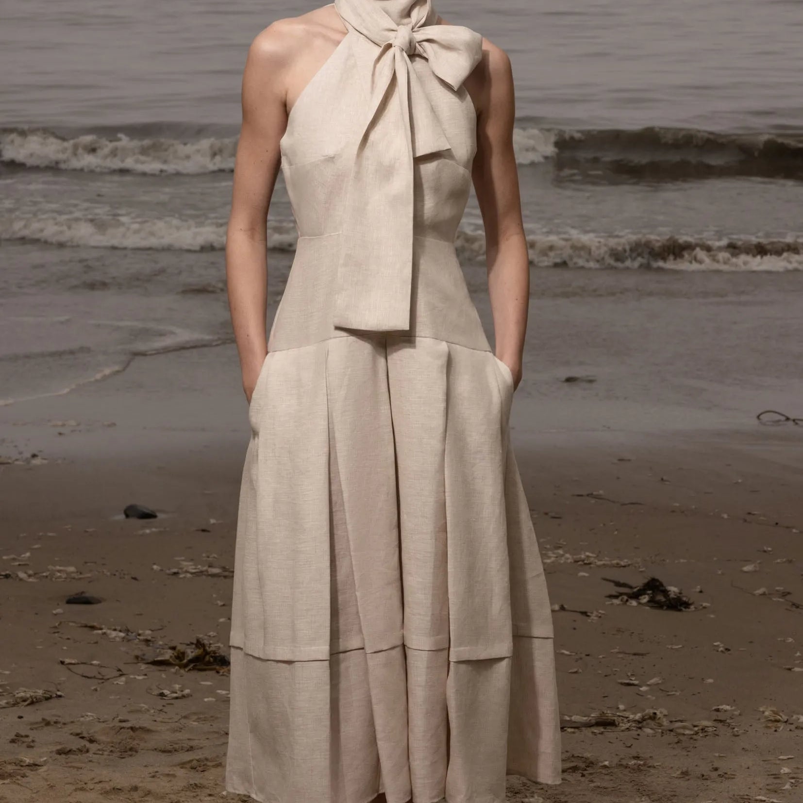 Ginger Dress - Natural Linen - Heidi Merrick