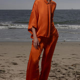 Evening Out PJ Top - Flame - Heidi Merrick