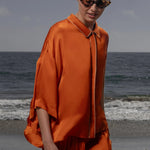 Evening Out PJ Top - Flame - Heidi Merrick