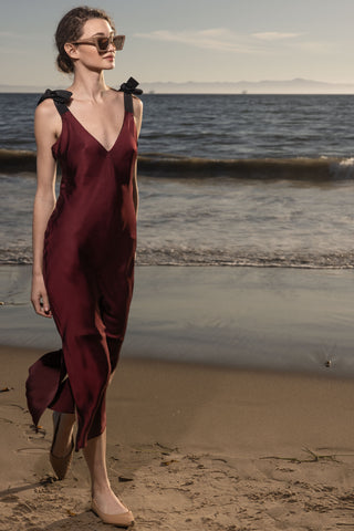 Marion Slip Dress - Burgundy