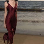 Marion Slip Dress - Burgundy - Heidi Merrick