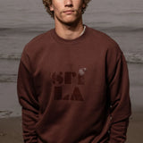 70's SRF LA Unisex Crewneck - Chocolate - Heidi Merrick