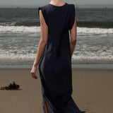 Prose Kaftan - Black Washed Silk