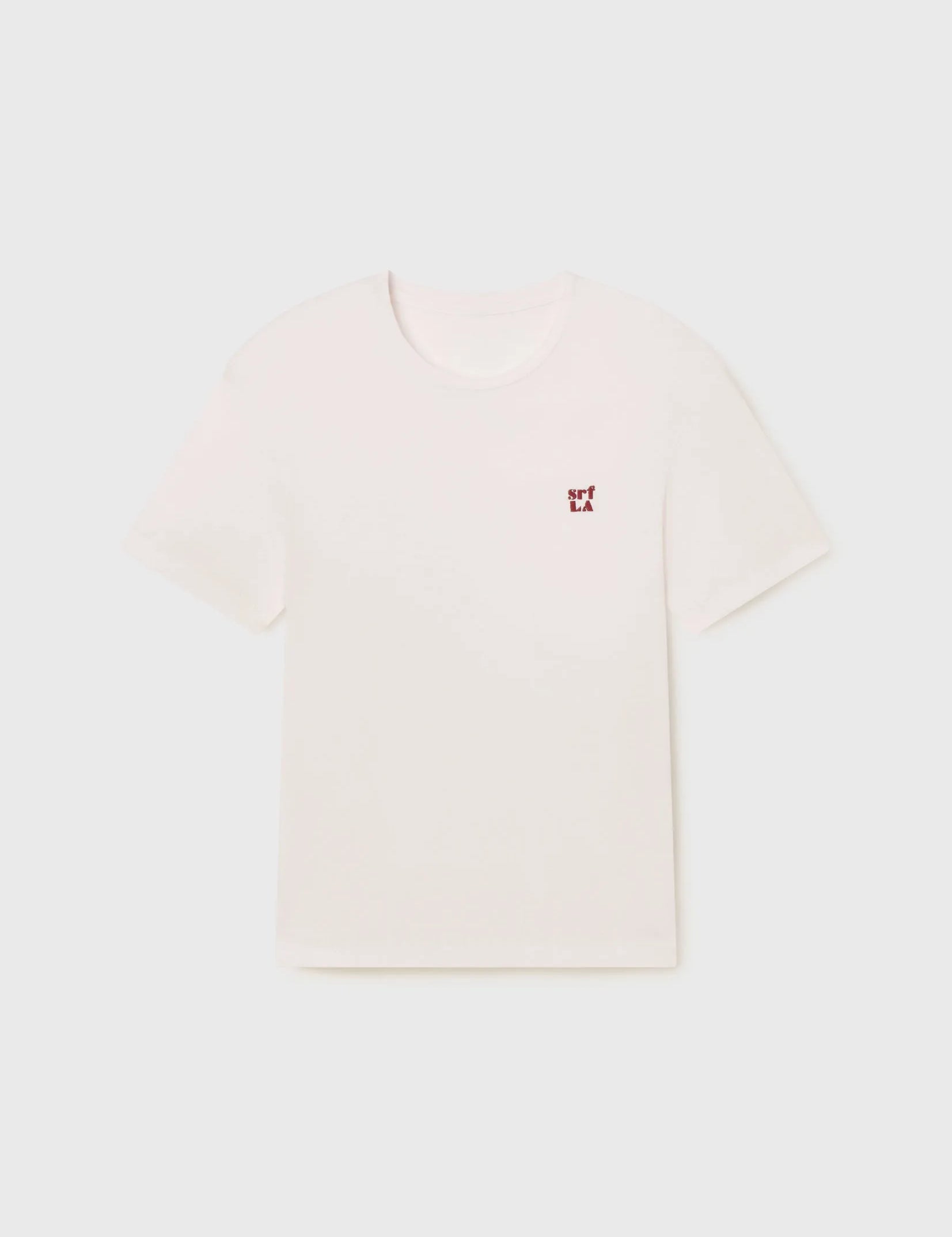 70's SRF LA Slim Tee - Red Embroidered - Heidi Merrick