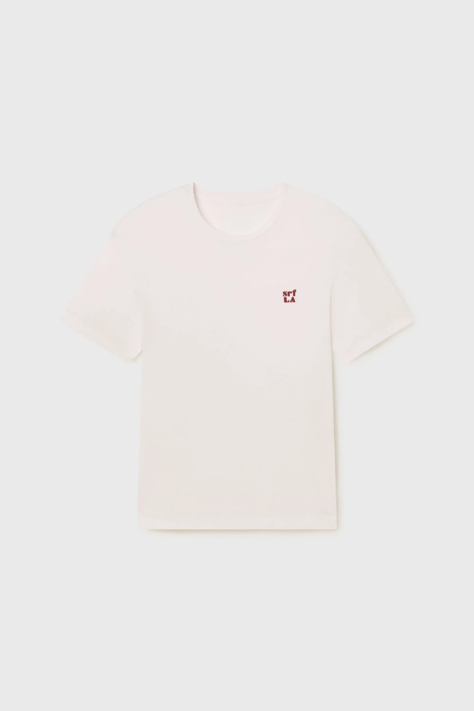 70's SRF LA Slim Tee - Red Embroidered - Heidi Merrick