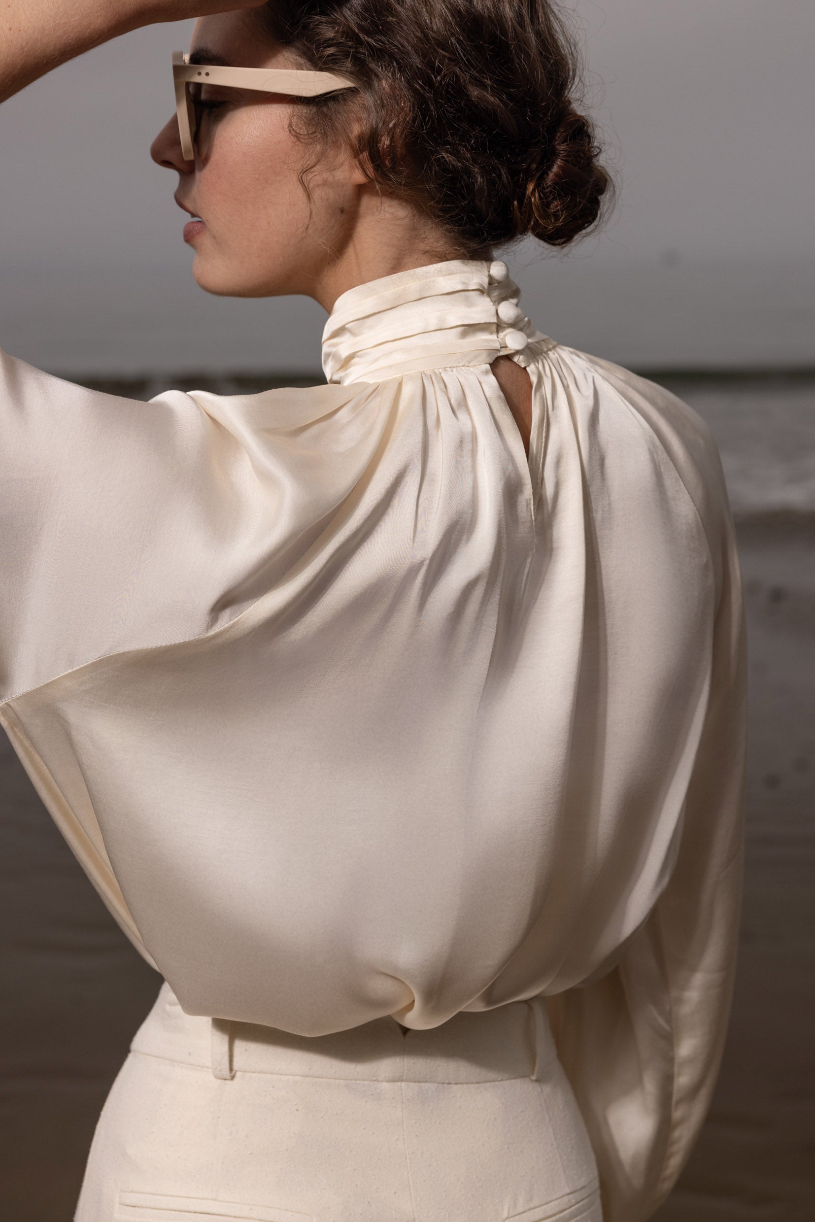 Letter Blouse - Cream - Heidi Merrick