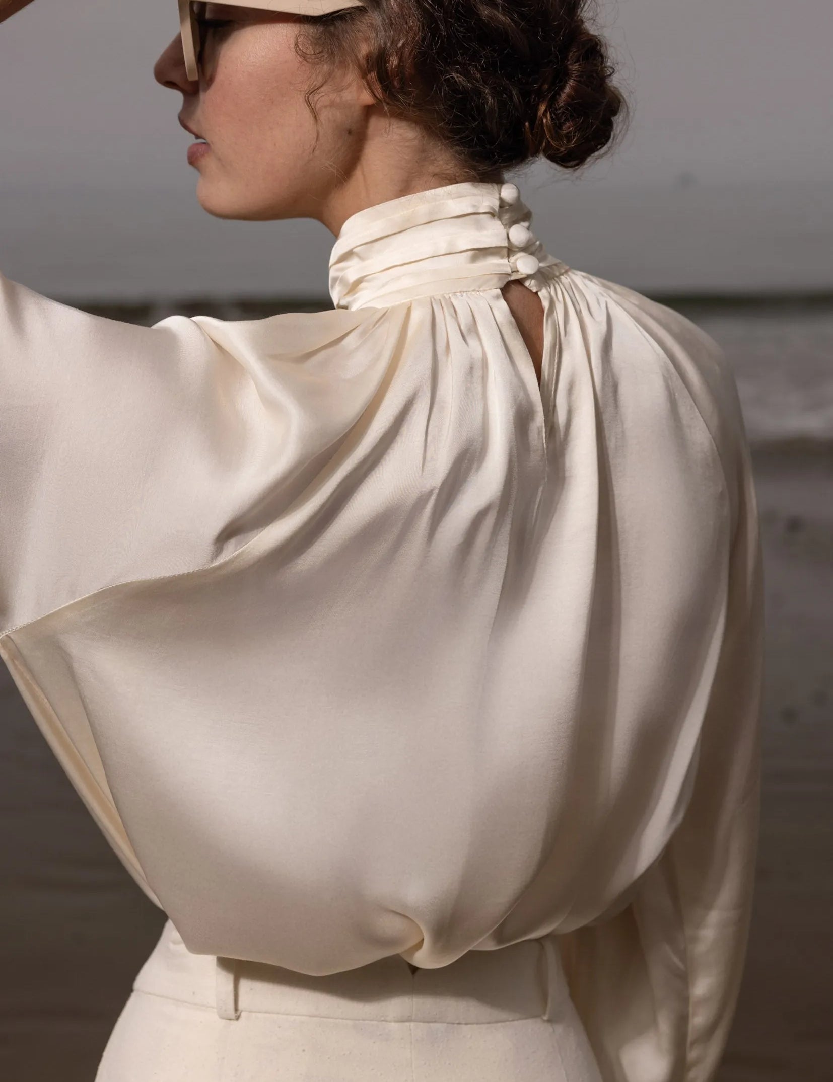 Letter Blouse - Cream - Heidi Merrick