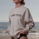 SRF CITO Unisex Crewneck - Black on Cream - Heidi Merrick