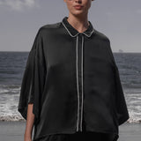 Evening Out PJ Top - Noir