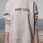 SRF CITO Unisex Crewneck - Black on Cream - Heidi Merrick
