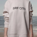 SRF CITO Unisex Crewneck - Black on Cream - Heidi Merrick